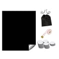 thumbnail image 2 of Blackout Shade Persiana Opaca portátil, práctica Cortina Opaca de privacidad Ligera para Bricolaje para el Dormitorio de la guardería del bebé, Negro 145cmx200cm, 2 of 8