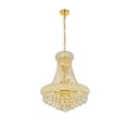 thumbnail image 3 of 1800 Primo Collection Hanging Fixture D20in H26in Lt:14 Gold Finish (Royal Cut Crystals), 3 of 7