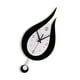 thumbnail image 1 of Advancent Reloj columpio para el hogar, colgante para interiores para sala de estar, artesanía en forma de gota de agua, Relojes de pared, decoración Decoración del hogar Advancent HA009260-00B, 1 of 6