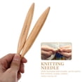 thumbnail image 2 of Miangastore Wooden Knitting Needle for Sewing with Smooth Surface and Multi-functional Use 1 Pair, 2 of 9