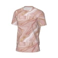 thumbnail image 5 of Rocae Rose Gold Glitter Splatter for Men's Mesh Quick-Dry Short Sleeve Workout T-Shirt,Mens Crew Neck Tee Lightweight Soft Classic T Shirts X-Small, 5 of 9