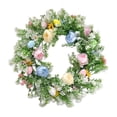thumbnail image 2 of Gqtwoy Easter Wreath Decor, 16" Colorful Plastic Door Hanging Wreath with Eggs & Flowers, Holiday Home Decor for Spring Christmas Party Venue Decoration, 2 of 6