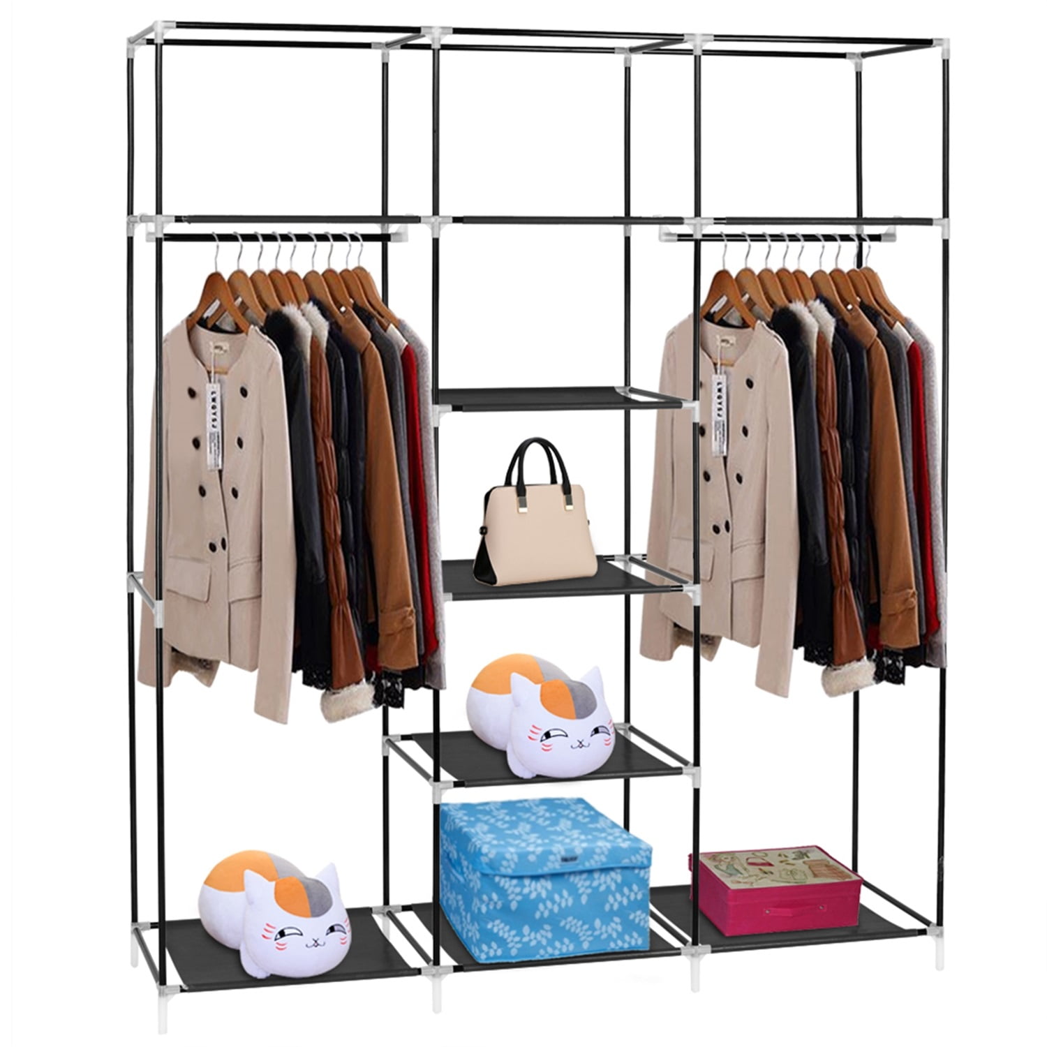 Lowestbest Portable Clothes Closet, Black