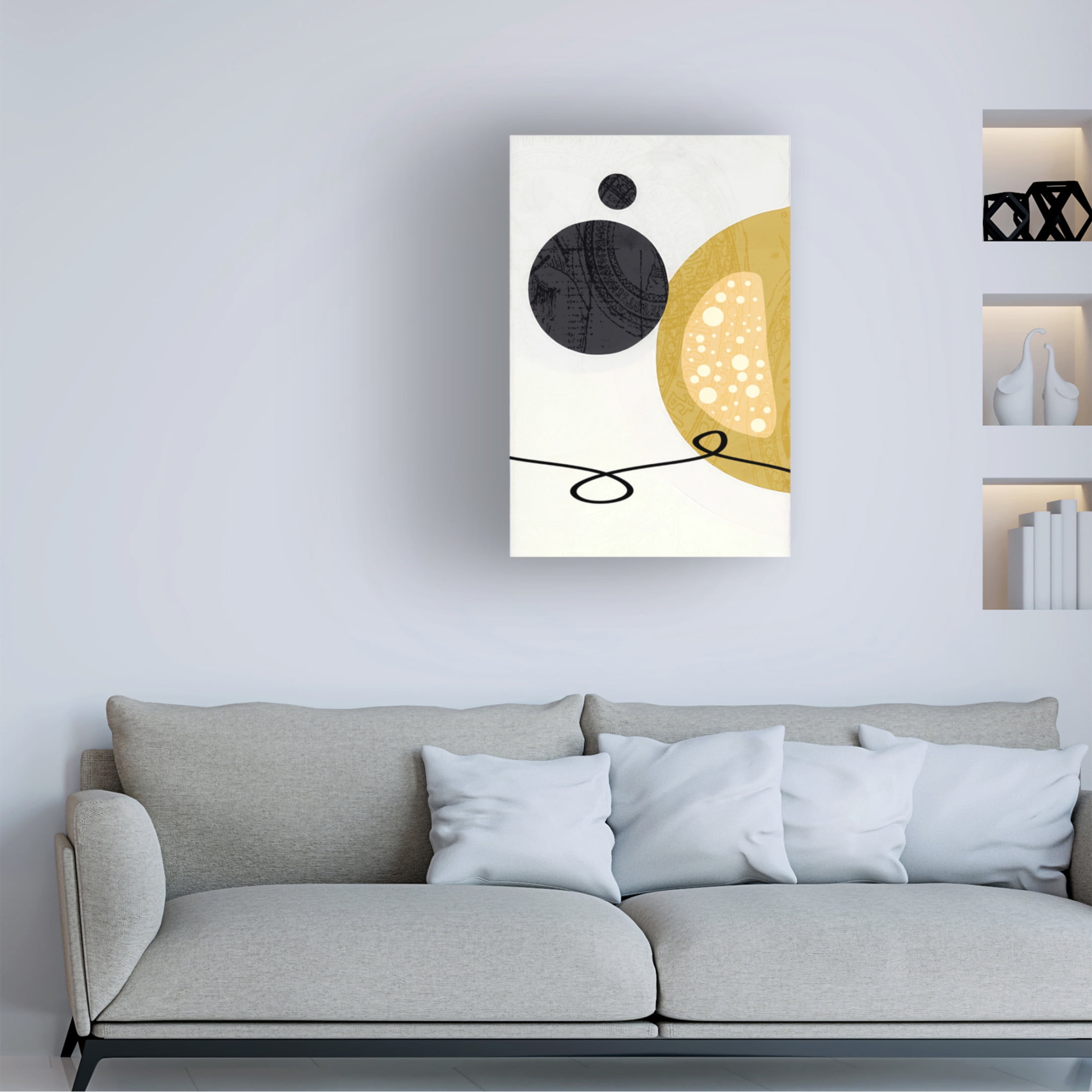 Canvas Wall Art - FootePrint Art 'Genesis' Wall Art for Living Room, Bedroom, or Office Décor by Trademark Fine Art - 22 x 32 Inches