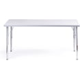 thumbnail image 5 of Schooled Rectangular Activity Table for Kids, Standard Adjustable Table, 24” x 48”, Gray, 5 of 8