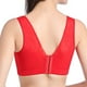 thumbnail image 2 of Gibobby Sujetador deportivo sin aros de talla grande para mujer Sujetadores deportivos para mujer(Rojo,40E), 2 of 4