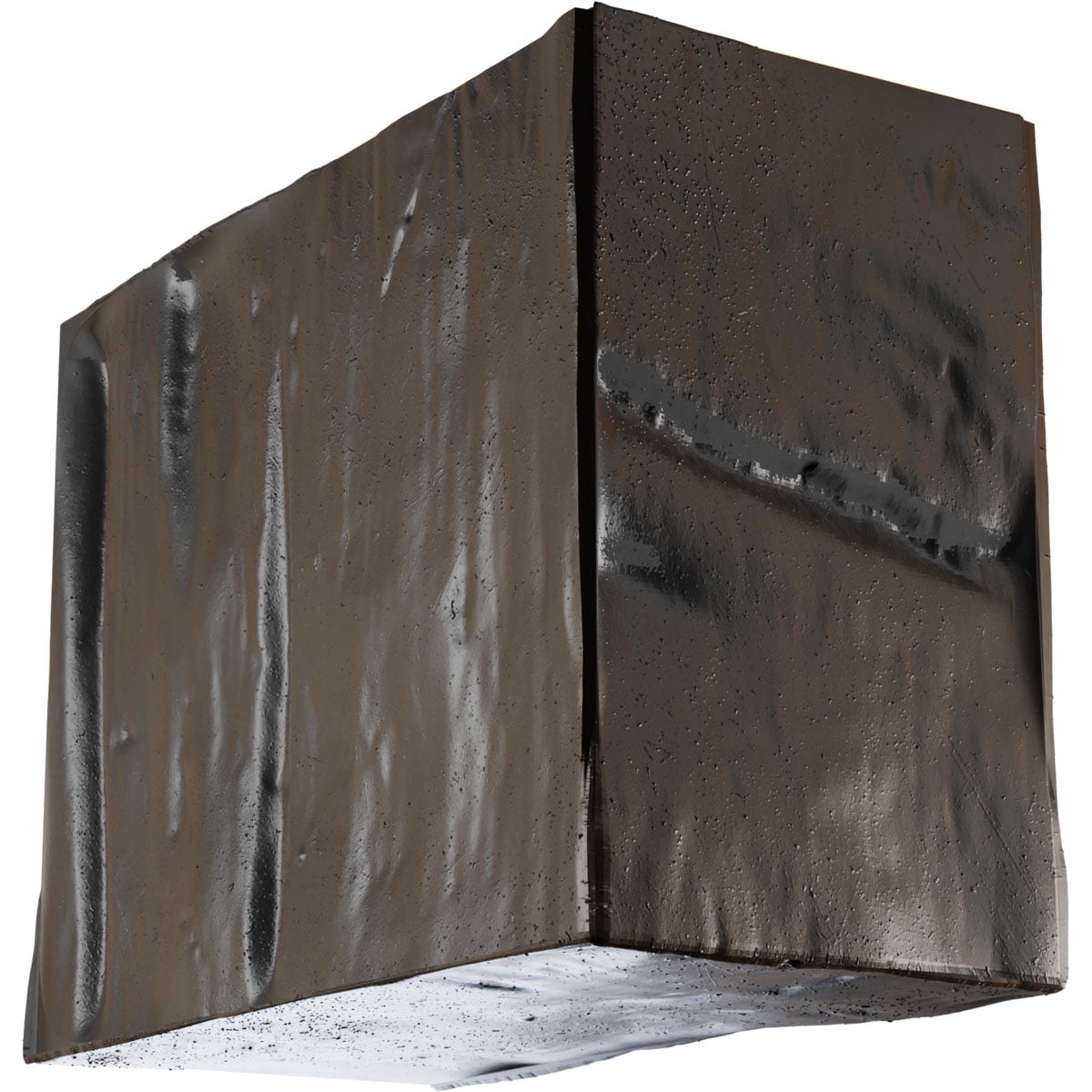 Ekena Millwork 4"H x 4"D x 72"W Riverwood Faux Wood Fireplace Mantel Kit w/ Alamo Corbels, Burnished Mahogany