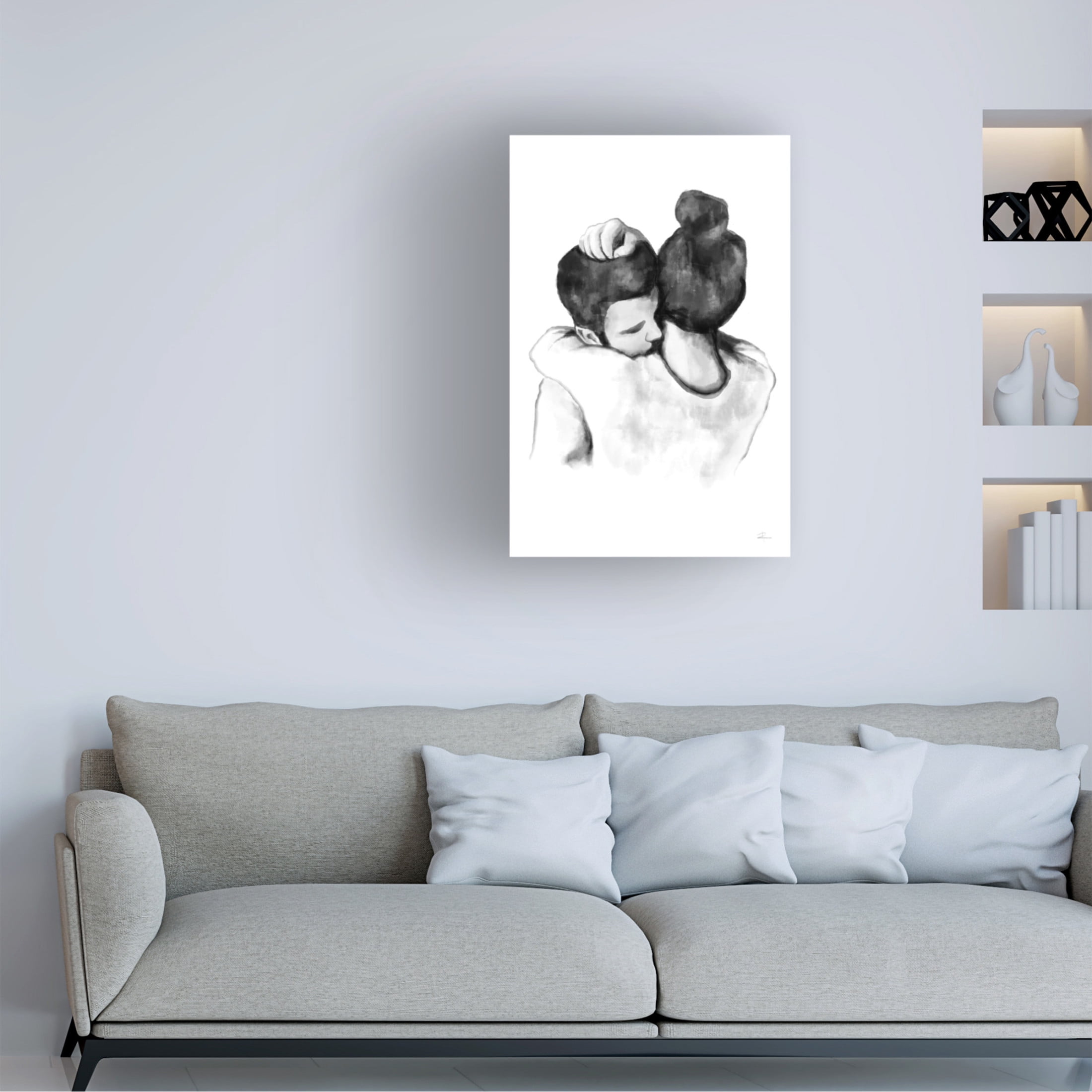 Canvas Wall Art - Pictufy Studio Ii 'Comfort' Wall Art for Living Room, Bedroom, or Office Décor by Trademark Fine Art - 30 x 47 Inches