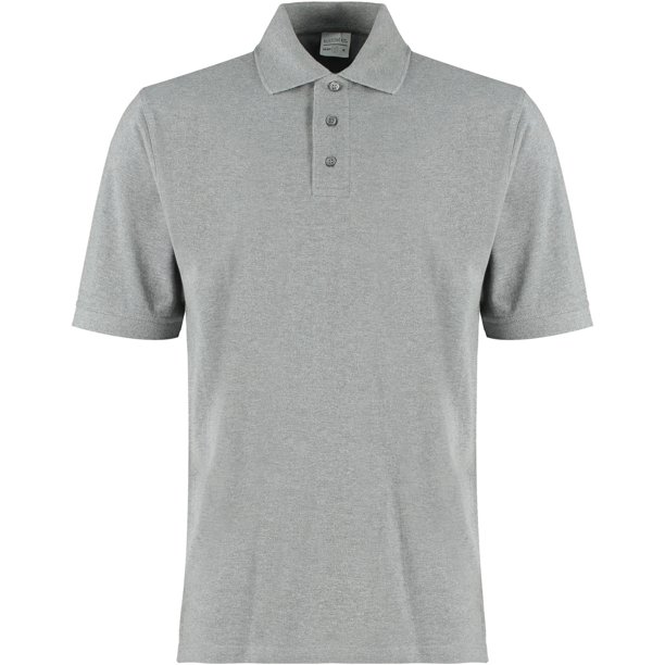 Kustom Kit - Polo Klassic de Algodón para Hombre (Gris Jaspeado)