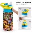 thumbnail image 4 of My Singing Monsters Kids Water Bottle Stainless Steel Vacuum Insulated Water Cup With Covered Pop-Up Straw, 4 of 8