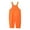 Orange, variant on CYRBOKO Girls’Capri Jumpsuits, Lightweight Summer Relaxed Fit Casual Kids Rompers with Pocket Yellow Size 10-12 T