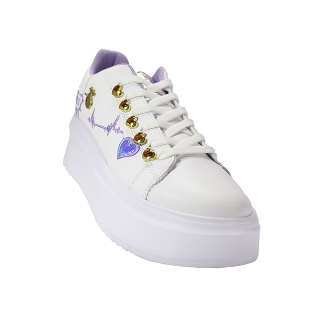 TENIS CASUAL DE MUJER BLANCO SINTETICO MARCA LEON 3049