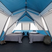 Ozark Trail 10 Person Family Instant Cabin Tent, 14 x 10 x 78, made with recycled materials, blue