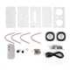 thumbnail image 1 of Altavoz Bluetooth Kit DIY Paquete de música MP3 Sonido estéreo Mini amplificador de potencia de 3 W con control remoto Transparente, 1 of 8