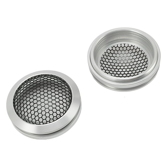 2Pcs Car Speaker Cover, 64mm Round Metal Mesh Guard Protector with Iron and Aluminum Construction, Car Speaker Grill Protector for Home Theater RV Boat Car Speakers