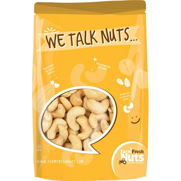 Farm Fresh Nuts Perfectly Dried And Roasted Cashews With Himalayan Salt