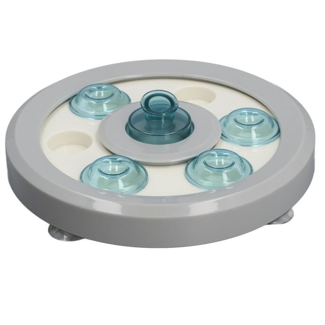 Pet Fun Feeder, Multifunctional ABS Slow Feeder Dog Bowl Interactive Puzzle Cat Bowl for All Cat Small Dog Hamster