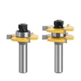 thumbnail image 2 of 1/2 Shank T-Shape Three-Tooth Tenon Jointing Cutter - Hard Alloy Woodworking Tool for Precision Floor Board Joining, Durable & Efficient Cutting Blade with Easy Handling Design for Professionals and, 2 of 5