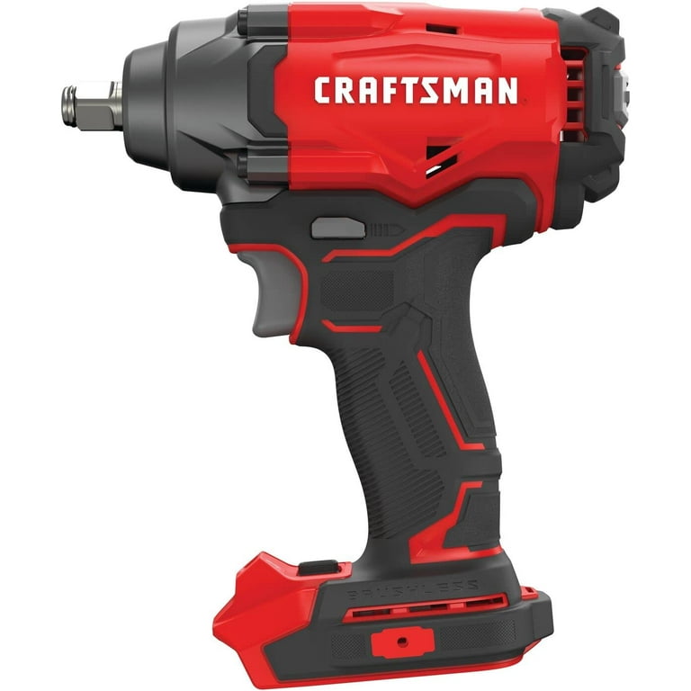 Craftsman V20 1 2 in. Cordless Brushless Mid Torque Impact Wrench Bare Tool 20 volt 275 ft. lb Walmart