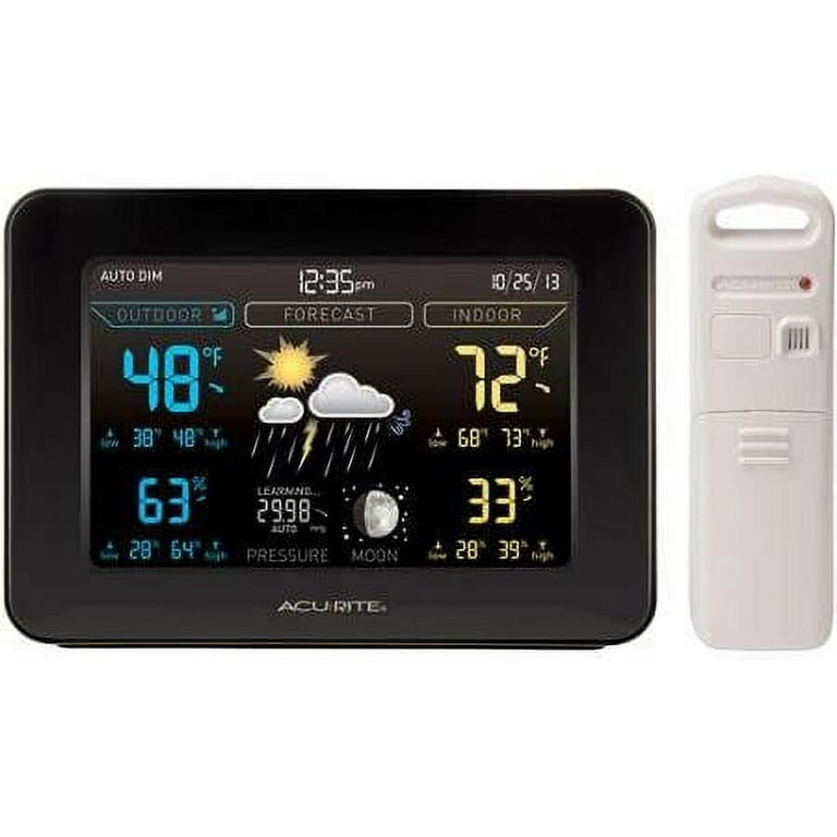 AcuRite Color Weather Station — Tabletop or Wall Mountable, Model# 00509A1