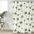 thumbnail image 4 of Summer Green Palm Trees on White Shower Curtain for Bathroom, Tropical Plants Seamless Waterproof Shower Curtains Washable Quick Dry with Hooks Bathtub Curtains 60x72 IN, 4 of 7