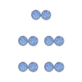 thumbnail image 1 of Jumpingount Pendientes de acero inoxidable simples llamativos gotas para los oídos antisensibilidad superficie lisa ligeros pendientes azul cielo Cielo azul 5Conjunto, 1 of 6