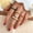 HS5062 color, variant on Festive Holiday Alloy Rings, 4-Piece Set: Snowflake, Gift Box, Elk, Bell, and Santa Claus Designs