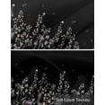 thumbnail image 6 of Black Botanical Kitchen Valances for Windows Farmhouse Linen Window Valance Curtain for Living Room Window Treatment Dragonfly Flower Leaf Retro Style Valance Rod Pocket Topper Drape, 60 x 18 Inch, 6 of 6