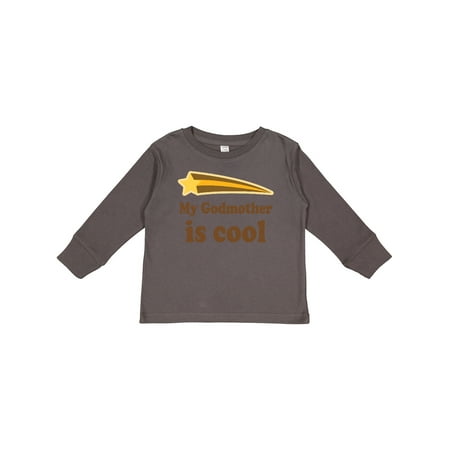 

Inktastic My Godmother is Cool godson Boys Long Sleeve Toddler T-Shirt