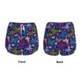 thumbnail image 5 of Lsque Colorful Butterflies Printed Women's Running Shorts with Liner Pockets,Elastic Quick Dry Workout Athletic Gym Yoga Shorts,Womens High Waist Shorts-Large, 5 of 9