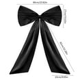 thumbnail image 3 of Btomtd 23.62"x14.56" Big Bows for Party Wedding and Holiday Decorations Christmas Tree Ornaments and Wall Decor Bows for Birthday Celebration Displays, Black, 3 of 6