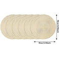 thumbnail image 4 of Round placemats, set of 6 round woven placemats, heat-resistant, braided, non-slip and washable, placemats and coasters, for indoor and outdoor use, 4 of 8