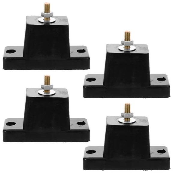 STOBOK 4Pcs Black Rubber Air Conditioner Mounting Pads for Outdoor Condenser Units