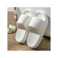 thumbnail image 4 of Ritualay Unisex Slides Slip On Platform Sandal Beach Slide Sandals Comfort Soft Casual Shoes Men Women Non-slip Footbeds White 8.5-9, 4 of 5