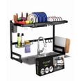 thumbnail image 1 of Escurridor De Trastes Platos Fregadero Organizador Cocina Color Negro, 1 of 5