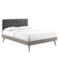 thumbnail image 6 of Modway Bridgette Queen Wood Platform Bed With Splayed Legs, Gray Charcoal, 6 of 13