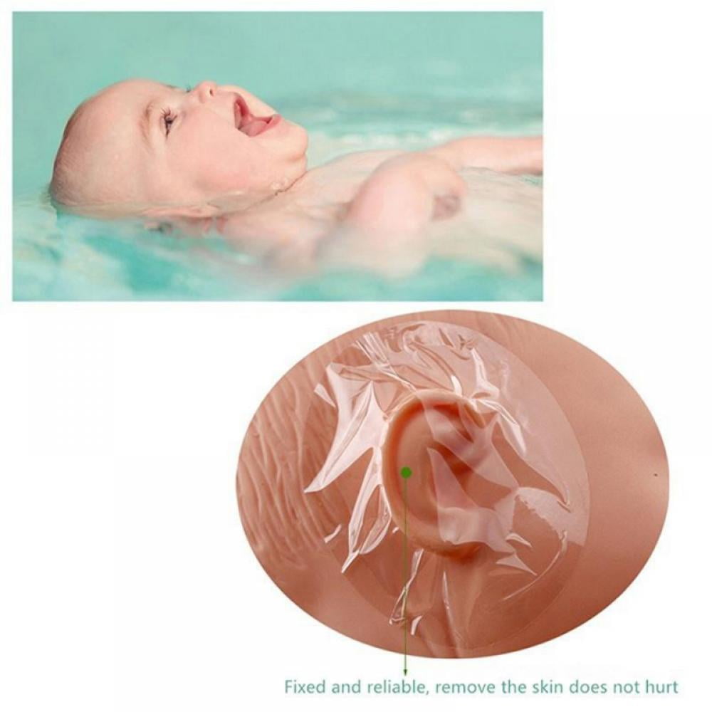 100 Pcs Baby Shower Ear Covers for Newborn,Disposable Ear Protectors Waterproof Ear Covers