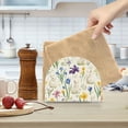 thumbnail image 2 of Yayeee Napkin Holder for Table Kitchen Paper Tissue Organization, Blue Floral Rabbit, 2 of 8