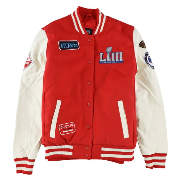 NFL Womens Super Bowl LIII Varsity Jacket Red X Large Walmart