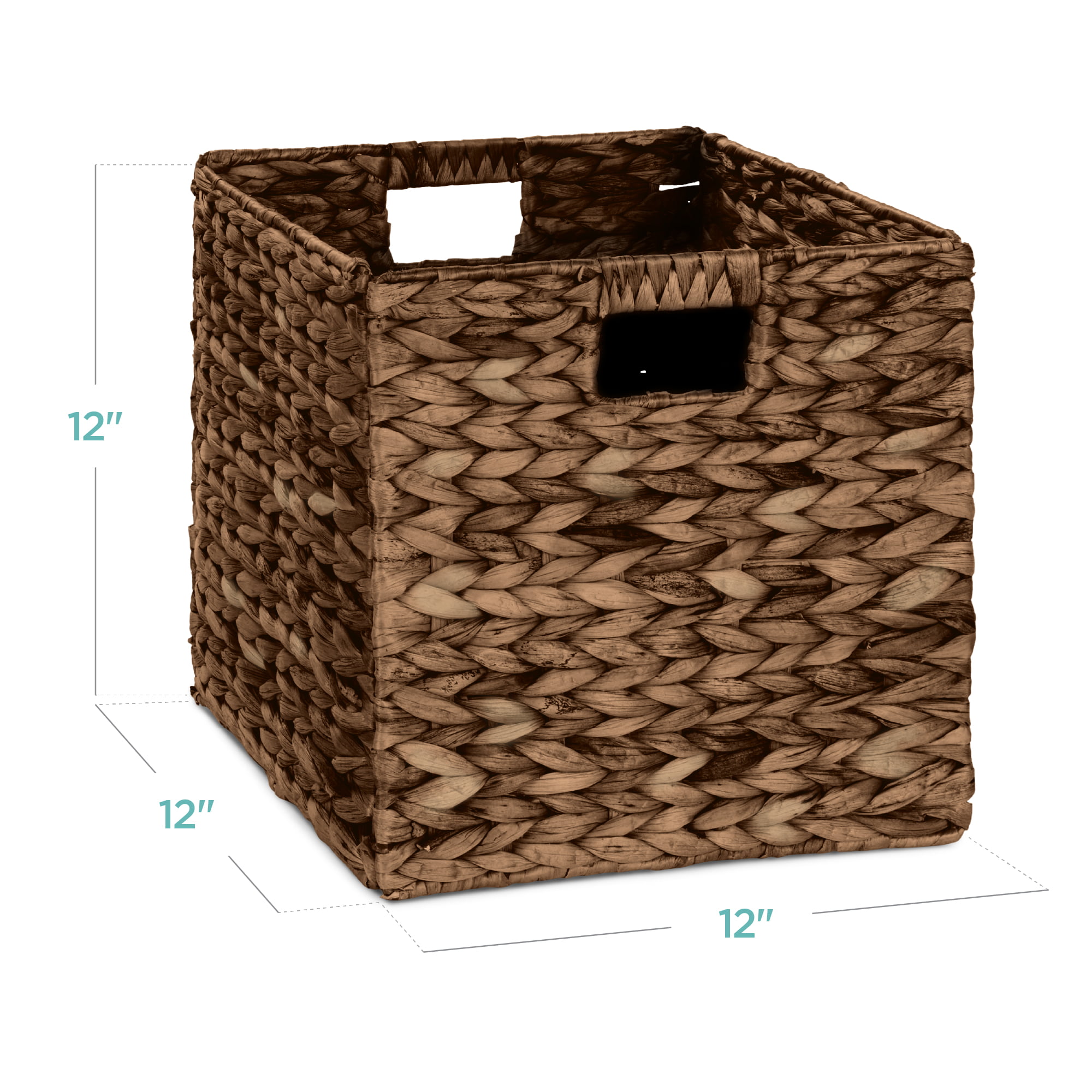 Vintage Hyacinth Storage Tote Basket, Organizer w/ Lid – Best Choice  Products