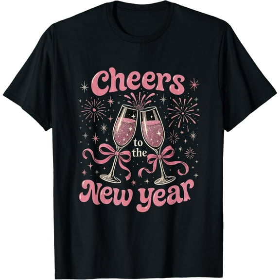 Cheers to The New Year 2026 Pink Celebration Gift T-Shirt