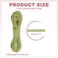 thumbnail image 2 of Uxcell 4 Pcs Cuerda de Cuero de Gamuza Falsa, Cuerda Plana Fina de 2.6mm x 5.5 Yardas para Manualidades de Joyería, Collar, Pulsera, DIY, 2 of 7