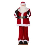 Vickerman 6' Red Velvet Standing or Sitting Santa Unlit. Indoor use only