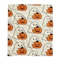 thumbnail image 2 of Halloween Faux Fur Throw Blanket with Cute Spooky Embroidery, Cozy Soft Warm Fall Throw for Couch Bedroom Living Room, Ideal Seasonal Gift Home Decorative Accent(51 x 59",Ghost), 2 of 6