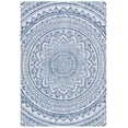 thumbnail image 2 of Safavieh Courtyard Josiah Floral Medallion Indoor/Outdoor Area Rug, Ivory/Navy, 5'3" x 7'7", 2 of 13
