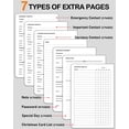thumbnail image 4 of Agenda de Direcciones WEMATE en Espiral de Cuero Negro con Contraseña 14x21cm, 4 of 7