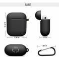 thumbnail image 3 of 4 Pack Compatible Case Cover Silicone Protective Skin for Apple Airpod 1 2 Case, 3 of 7