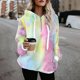 thumbnail image 4 of Gibobby Sudadera en Ligero y calientito Ladies Winter Sweatshirt Jumper Pullover Hoodie Warm Top Women Tie Dye Encapuched Women's Hoodies & Sudaderas （Multicolor， XL), 4 of 4
