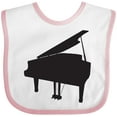 thumbnail image 3 of Inktastic Piano Silhouette Boys or Girls Baby Bib, 3 of 4