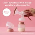thumbnail image 2 of Frida Mom 2-in-1 Manual Breast Pump with Hands-Free Silicone Suction Cup, Milk Collector, Wireless Ergonomic Handle, and SoftFeel Flange for Breastfeeding, 2 of 6